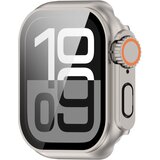 INF zaščitni ovitek za apple watch - trda plastika in kaljeno steklo silver 44 mm, (22076845) | Shoptok.si