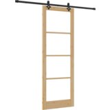 vidaXL drsna vrata s kompletnim nastavljanjem 83x232 cm trdnega borovega lesa., notranja vrata z steklom 'ORKDAL'83x232x4 cm trdnega borovega lesa. | Shoptok.si