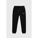 Calvin Klein Jeans Otroške trenirka hlače črna barva