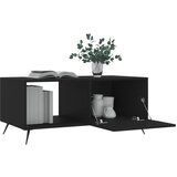  Stolić za kavu crni 90x50x40 cm od konstruiranog drva | shoptok.hr