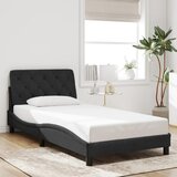  Okvir kreveta s LED-om bez madraca crni 100 x 200 cm baršunasti | Eponuda.com