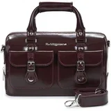 Top Handle Bag Bag Cherry Red Oxford Rub Off Crvena