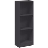 Ormarić za knjige s 3 razine sivi 40x24x109cm konstruirano drvo | Eponuda.ba