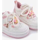 Boto Children's Velcro Sneakers With Lollipop Pendant White-Pink Odalira | ePonuda.com