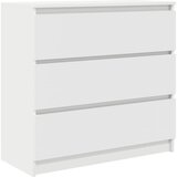  Komoda bijela 80x35x76 cm od konstruiranog drva | shoptok.hr