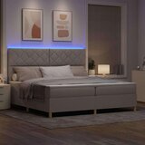 Box Postelja z vzmetnico z vzmetnico Taupe 200 x 200 cm blago - - taupe - 93.78 - 200 x 200 cm - | Shoptok.si