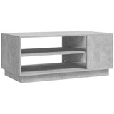 vidaXL Klubska mizica betonsko siva 102x55x43 cm iverna plošča | Shoptok.si