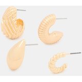 Sinsay Zlatne naušnice 4 pack | shoptok.hr