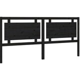  Uzglavlje za krevet crno 205 5 x 4 x 100 cm od masivne borovine | shoptok.hr