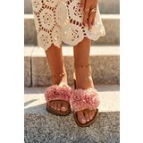 EVENTO PE1 Slippers On The Cork Sole Pink Flowerbomb | Shoptok.si