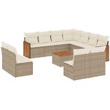  12-dijelni set vrtnih sofa od poliratana s jastucima bež | shoptok.hr