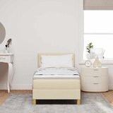  LED Box Spring Krevet s LED trakama Krema 80 x 200 cm tkanina | Eponuda.ba
