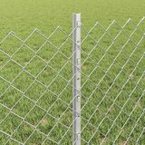  Ograda od lančanih veza s postom 10 x 0,6 m Srebrna Mreža | shoptok.hr