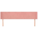  Uzglavlje s ušima ružičasto 183x16x78/88 cm baršunasto | shoptok.hr