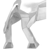  Skulptura bika Srebrno 74 x 23 x 30 cm Aluminij | shoptok.hr