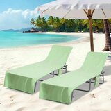 vidaXL Brisače za ležalnik 2 pcs Zelena 210 x 75 cm Cene