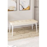 Hanah home klupa Pera Bench, 105 cm, krem / bela | Eponuda.com