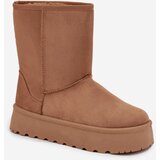 Boto Women's Insulated Snow Boots with Fur Camel Abrams | shoptok.hr