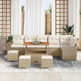  Sjedeća garnitura za vrt 10 pcs Bež i krema Poli Ratan | shoptok.hr