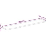 vidaXL Stolna ploča sa živim rubom 160x40x3,8cm od masivnog drva manga | shoptok.hr