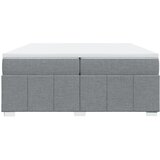  Krevet s oprugama i madracem svjetlosivi 200 x 200cm od tkanine | shoptok.hr