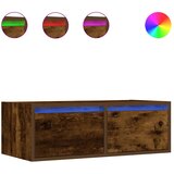 TV ormarić s LED svjetlima boja dimljenog hrasta 75x35,5x25 cm | shoptok.hr