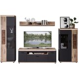 Stylife DNEVNI REGAL, barve grafita, barve hrasta Slike