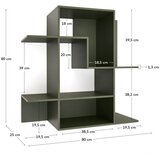 Kave Home Zeleni modularni sustav polica 80x80x25 cm Ina – | shoptok.hr