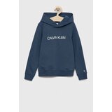 Calvin Klein Jeans Otroška bombažna mikica s kapuco | Shoptok.si