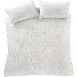 Catherine Lansfield Bijela posteljina za bračni krevet/za produženi krevet od krepa 230x220 cm Seersucker – | shoptok.hr