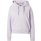 Tommy Jeans Sweater majica lila / crna / bijela