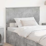 vidaXL Vzglavje z vzglavjem Betonsko siva 100 cm Konstruiran les | Shoptok.si
