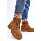 Cross Jeans Women's Quilted Trapper Boots Camel | Shoptok.si