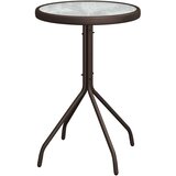 Bistro set za vrt 3 pcs Smeđa Čelik | Eponuda.com