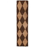 Flair Rugs Rjav/v naravni barvi ročno tkan tekač iz mešanice jute 60x230 cm Effie Diamond – | Shoptok.si