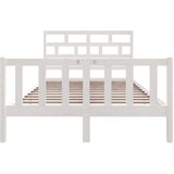  Posteljni okvir bel iz borovine 135x190 cm 4FT6, (20647287) | Shoptok.si