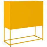 vidaXL Komoda boja senfa 100,5x39x107 cm hladno valjani čelik | shoptok.hr