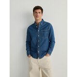 Reserved srajca iz džinsa regular fit - modra | Shoptok.si