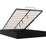  Otomanski krevet Crna 153 x 203 cm Baršun | shoptok.hr