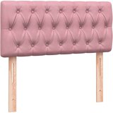 Box spring postelja z vzmetnico roza 80x220 cm žamet, (21792458) | Shoptok.si