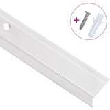  Rubnjaci za stepenice L-oblik 15 kom aluminijski 100 cm srebrni | shoptok.hr