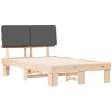  Krevetni okvir s tapiciranim uzglavljem Tamno siva 120 x 200 cm | shoptok.hr