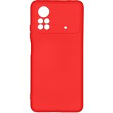 AVIZAR Poltrdi silikonski ovitek Xiaomi Poco X4 Pro 5G z mehkim zakljuckom na dotik - rdec, (20716954) | Shoptok.si