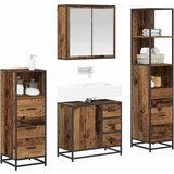  Set namještaja za kupaonicu 4 pcs Staro drvo 65 x 33 x 60 cm | shoptok.hr