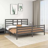  Za krevet od masivne borovine sivi 200 x 200 cm Cijene