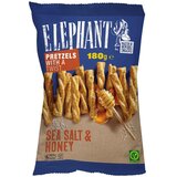 ELEPHANT Grickalica Twist - morska sol i med 180 g Cijene