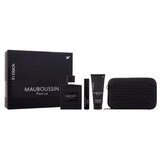 Mauboussin Pour Lui In Black set: EDP 100 ml + gel za prhanje 75 ml + EDP 20 ml + torbica za čez ramo za moške | Shoptok.si