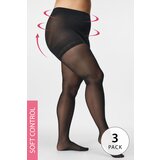Astratex 3PACK Hlačne nogavice za oblikovanje postave Plus size Push-Up 20 DEN | Shoptok.si