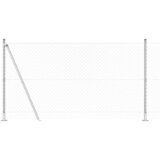  Vanjska lančana ograda s betonskom podlogom 10 x 1,2 m Srebrna | Eponuda.com