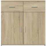 vidaXL Komoda 2 kom sonoma hrast 79x38x80 cm od konstruiranog drva | shoptok.hr